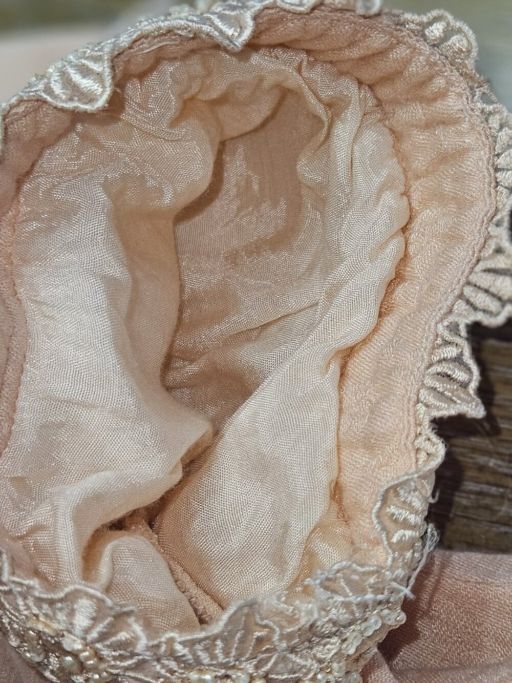 Vintage 90s Sarah Elizabeth Blush Pink Floral Lace Prairie Maxi Dress M/L - Picture 9 of 11